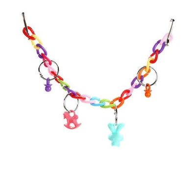 Bell Cage Toys for Parrots Bird Squirrel Funny Chain Swing Toy Pet Bird