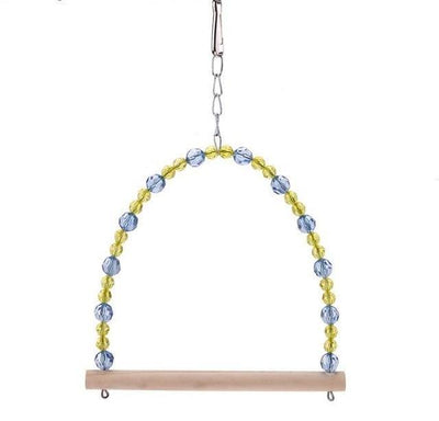 Bell Cage Toys for Parrots Bird Squirrel Funny Chain Swing Toy Pet Bird