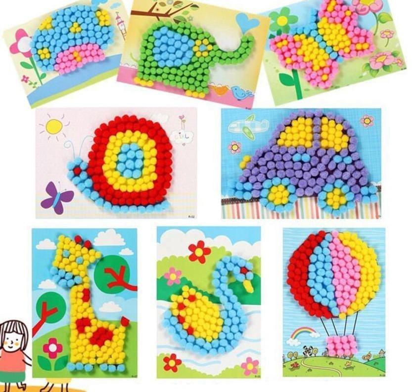 Ball Painting Stickers Educational Learning Handmade Toys