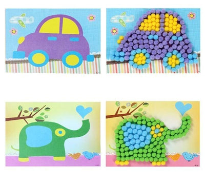 Ball Painting Stickers Educational Learning Handmade Toys