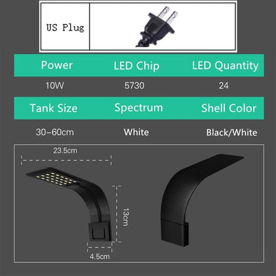 Super LED Aquarium Lights Clip-On