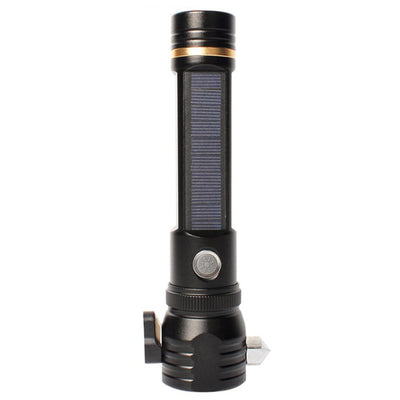 Outdoor Safety Hammer Solar Power Flashlight