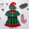Green Elf Christmas Costume For Xmas Party Dress