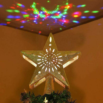 OurWarm 3D LED Lighted Star Christmas Tree Topper